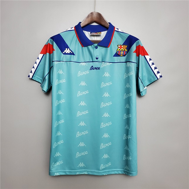AAA Quality Barcelona 92/95 Away Blue Soccer Jersey